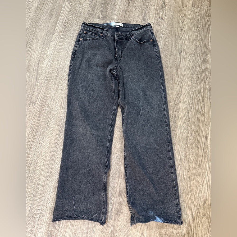 abercrombie & fitch low rise baggy jean